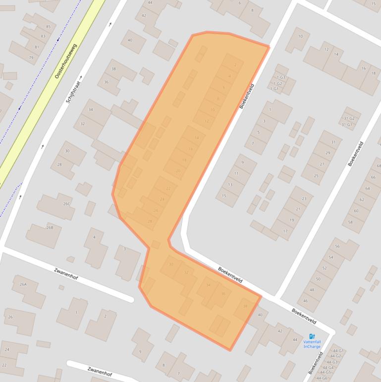 Kaart van postcodegebied 4847SW.