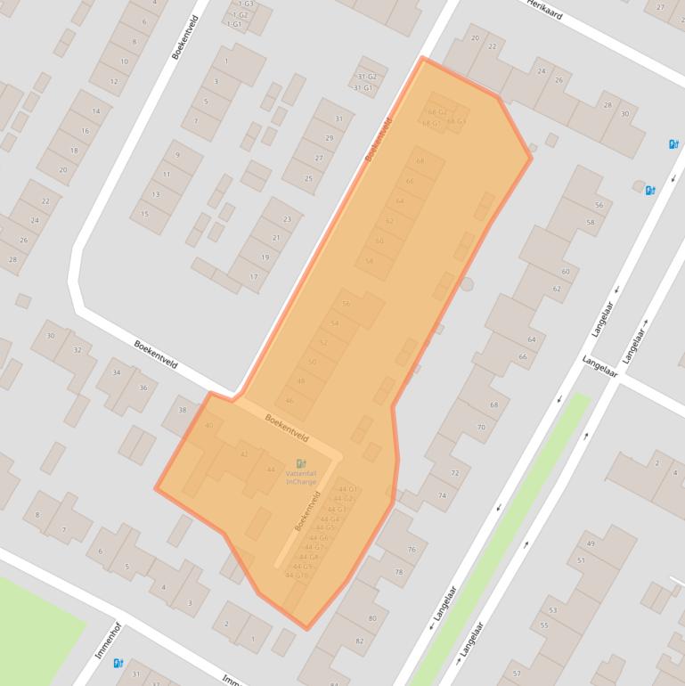 Kaart van postcodegebied 4847SX.