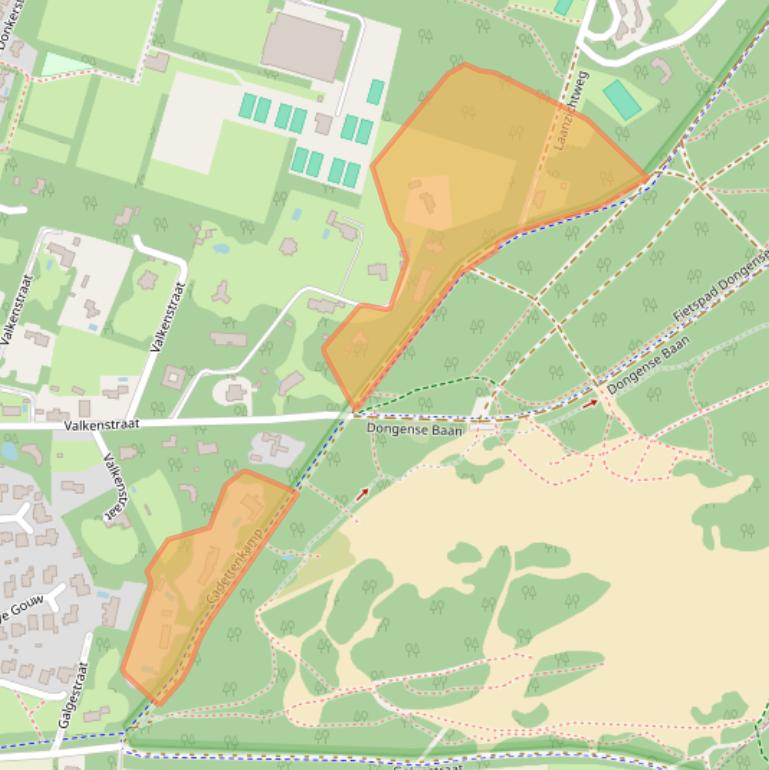 Kaart van postcodegebied 4847TG.