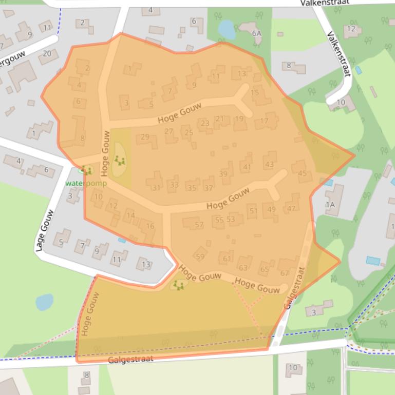 Kaart van postcodegebied 4847TN.