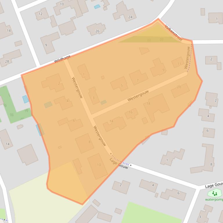 Kaart van postcodegebied 4847TP.