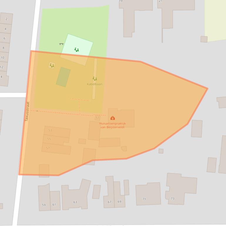 Kaart van postcodegebied 4849AC.