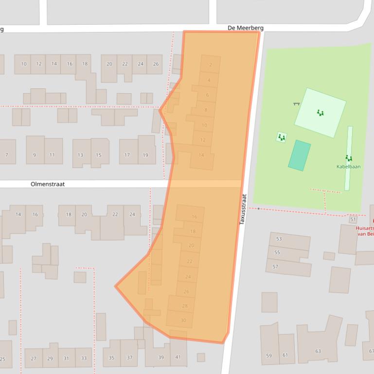 Kaart van postcodegebied 4849AD.