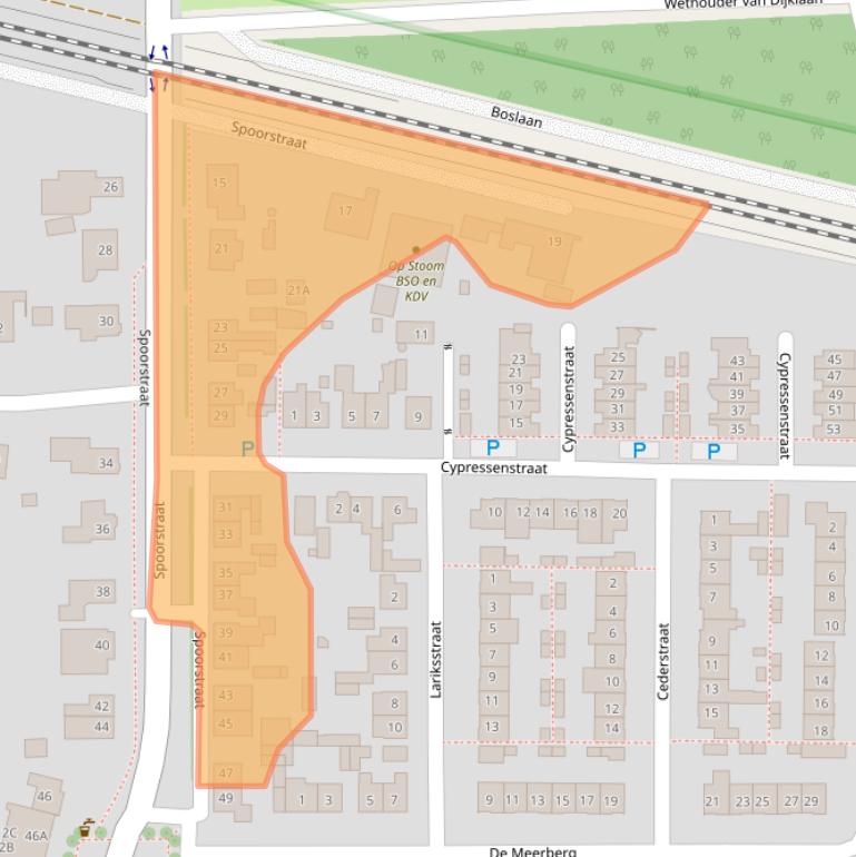 Kaart van postcodegebied 4849AR.