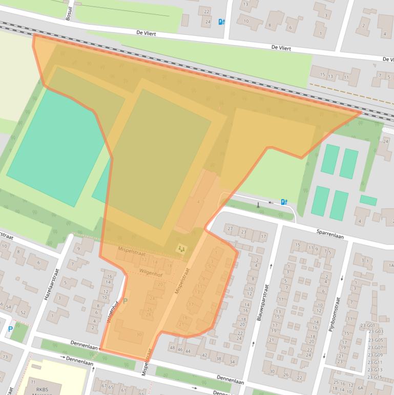 Kaart van postcodegebied 4849BC.