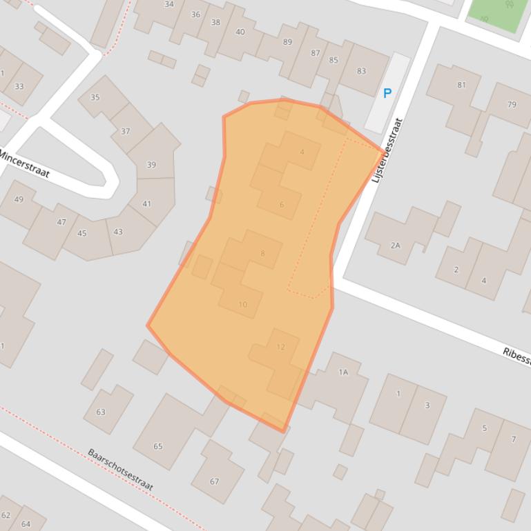 Kaart van postcodegebied 4849BV.