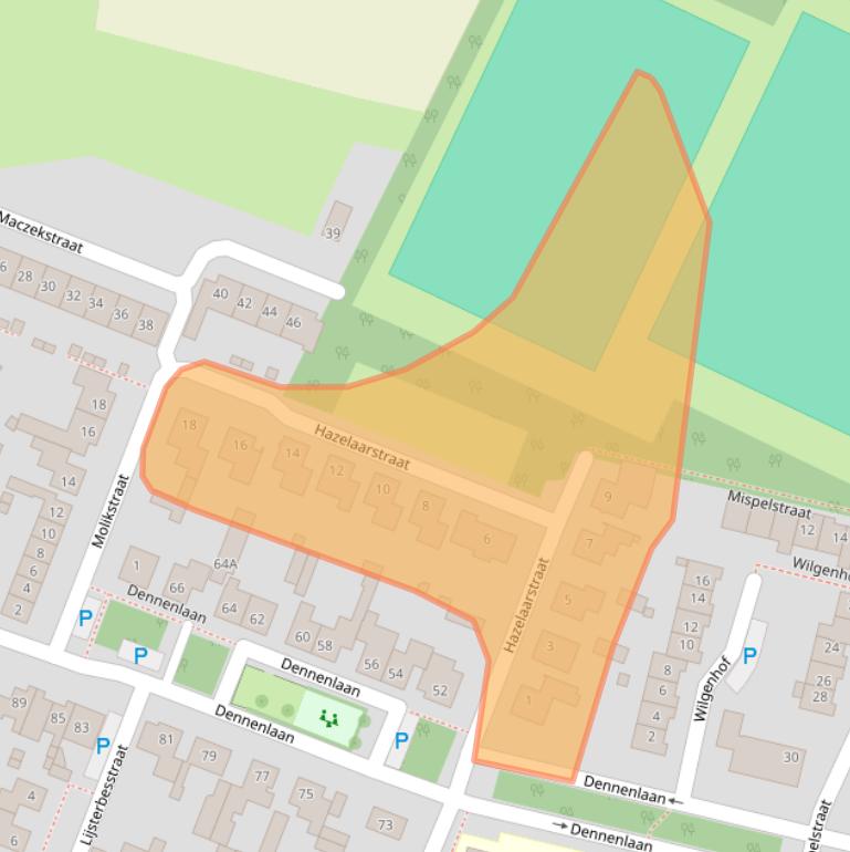 Kaart van postcodegebied 4849BW.