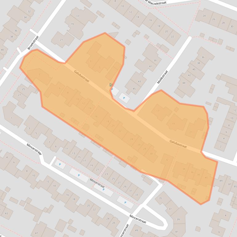 Kaart van postcodegebied 4849BX.