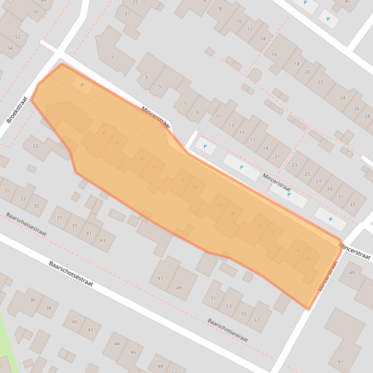 Kaart van postcodegebied 4849CA.