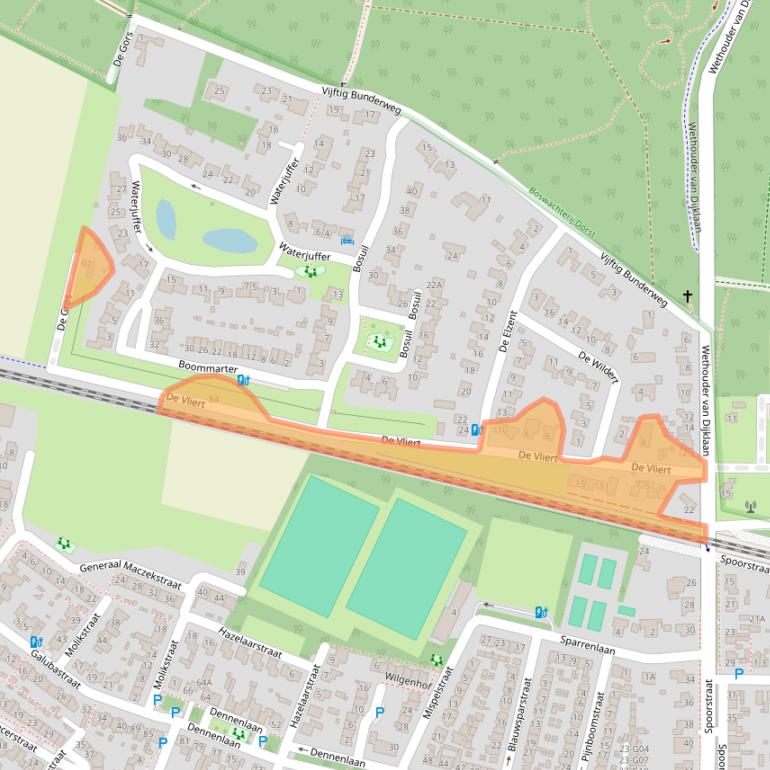 Kaart van postcodegebied 4849PB.