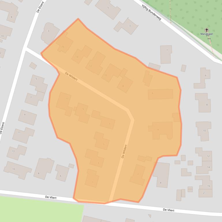 Kaart van postcodegebied 4849PC.