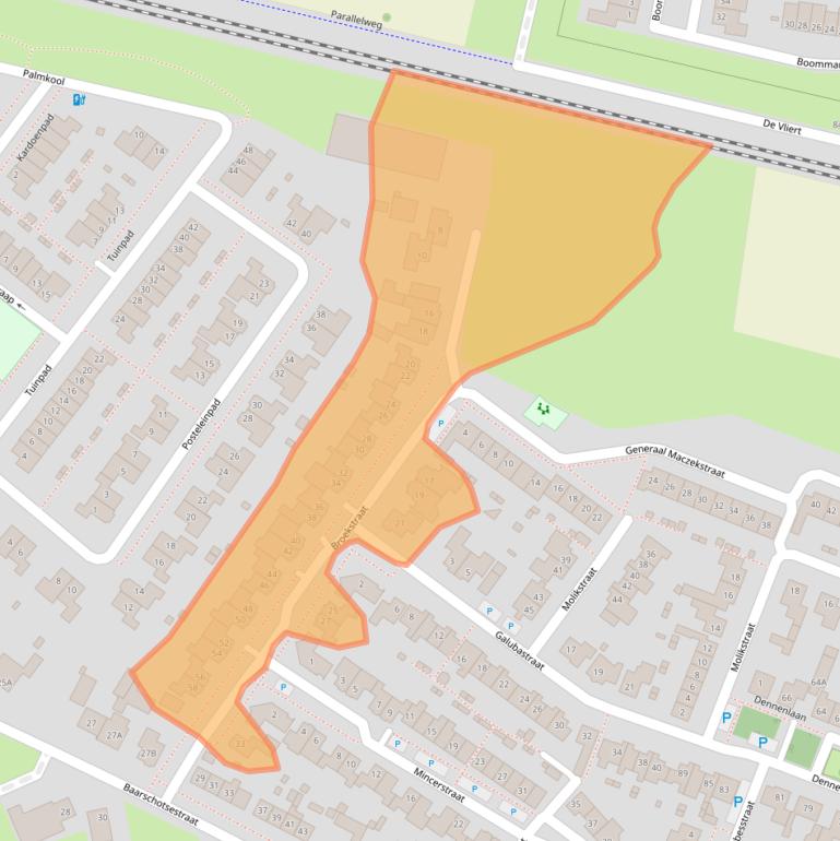 Kaart van postcodegebied 4849PE.