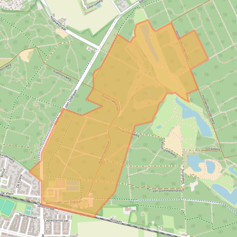 Kaart van postcodegebied 4849PG.