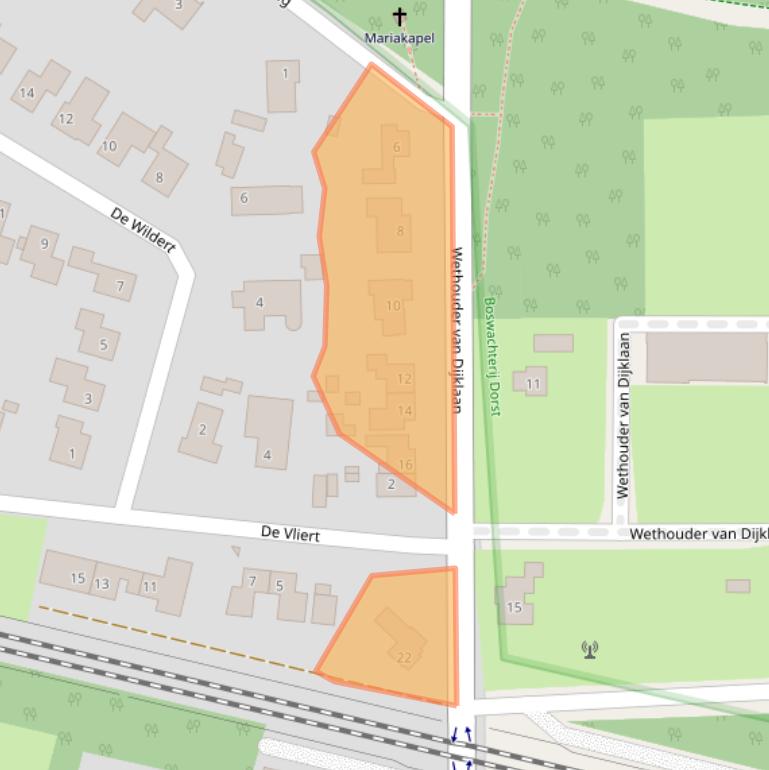 Kaart van postcodegebied 4849PH.