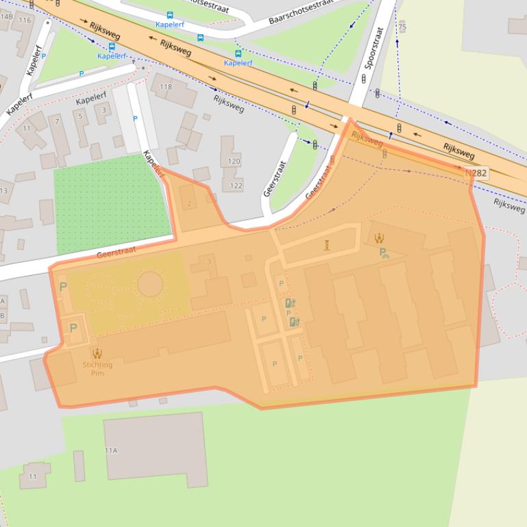 Kaart van postcodegebied 4849PP.