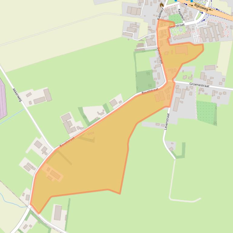 Kaart van postcodegebied 4849PR.