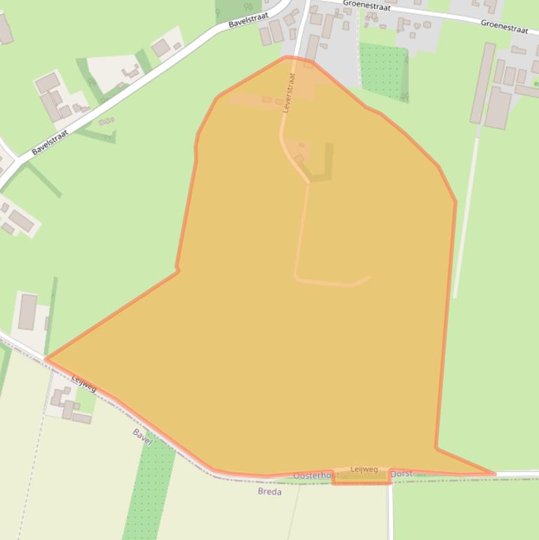 Kaart van postcodegebied 4849PV.