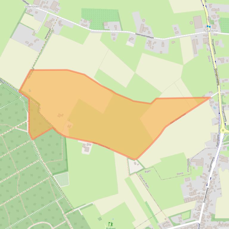 Kaart van postcodegebied 4849RA.