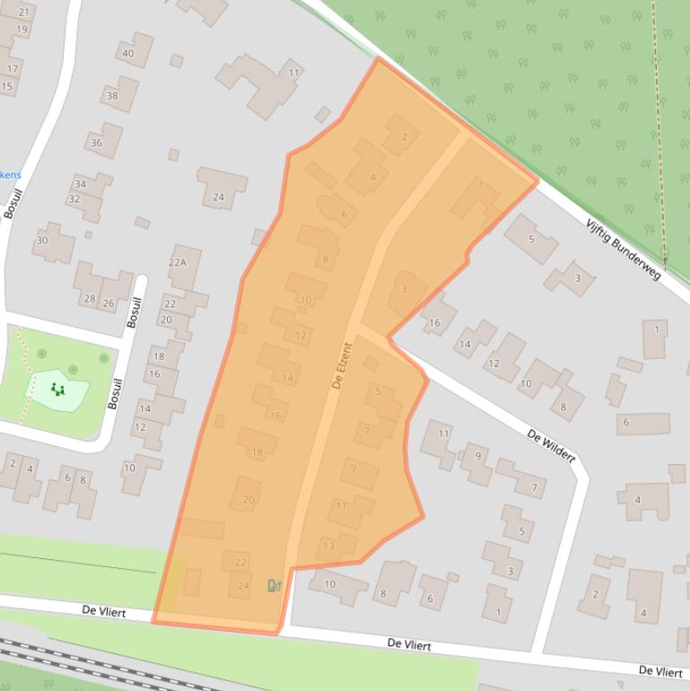 Kaart van postcodegebied 4849RH.