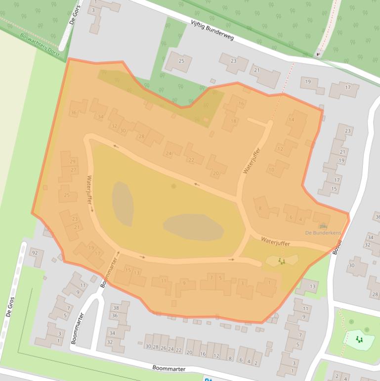 Kaart van postcodegebied 4849RP.