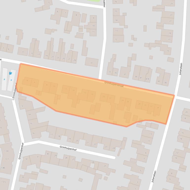 Kaart van postcodegebied 4851AB.