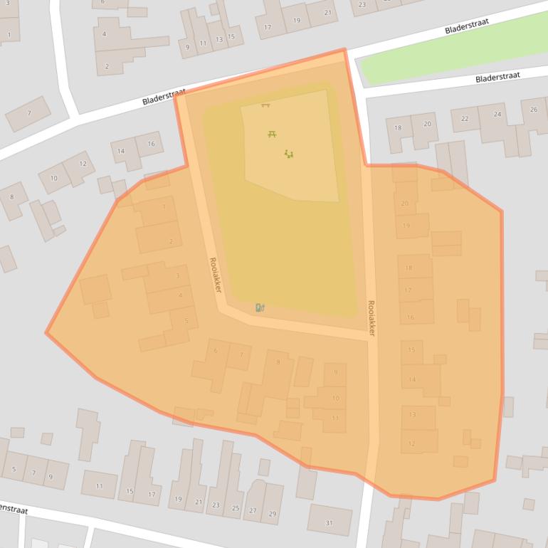 Kaart van postcodegebied 4851AH.