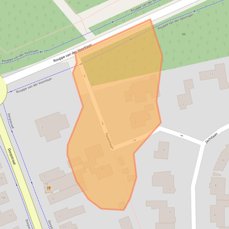 Kaart van postcodegebied 4851AN.