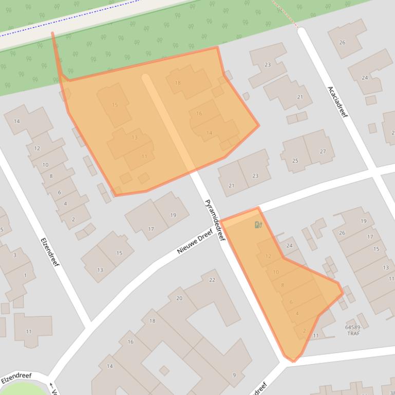 Kaart van postcodegebied 4851BK.