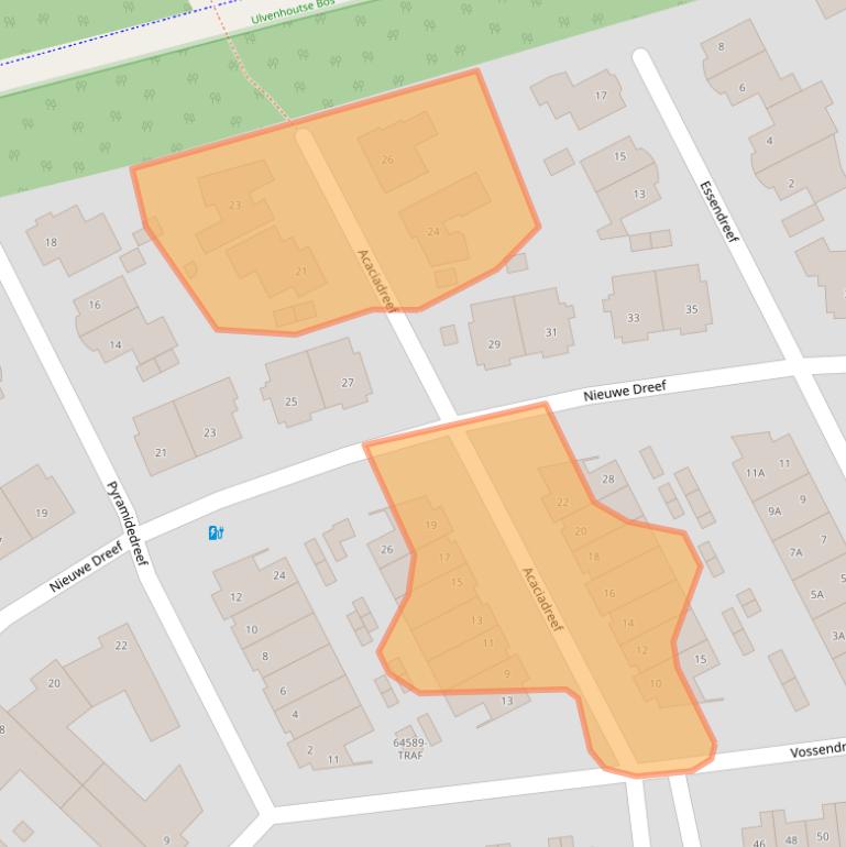 Kaart van postcodegebied 4851BL.