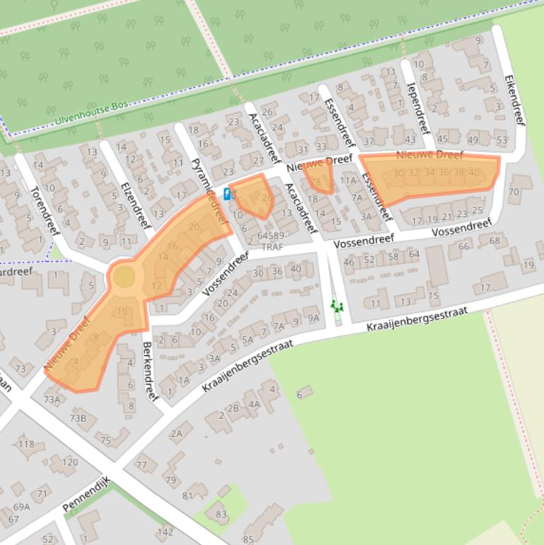 Kaart van postcodegebied 4851BN.