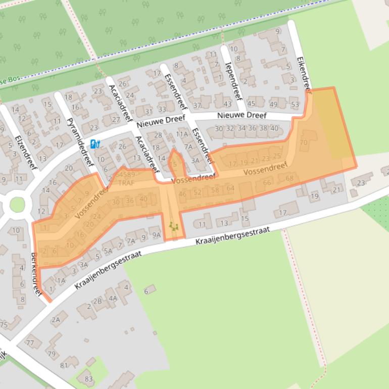 Kaart van postcodegebied 4851BP.