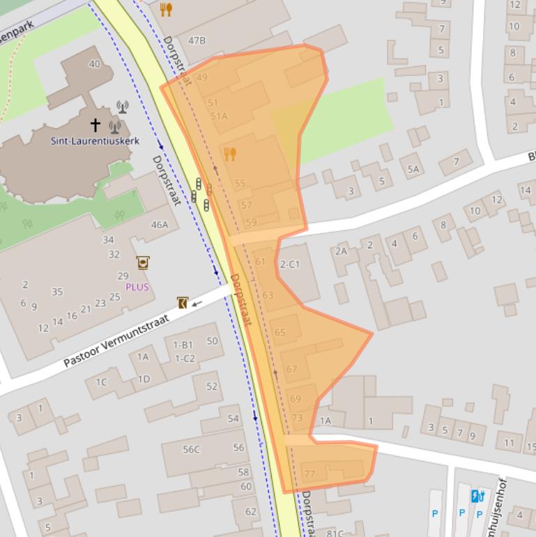 Kaart van postcodegebied 4851CK.