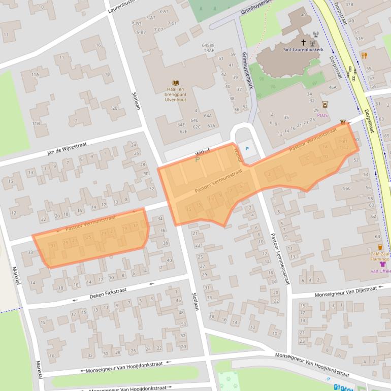 Kaart van postcodegebied 4851CR.