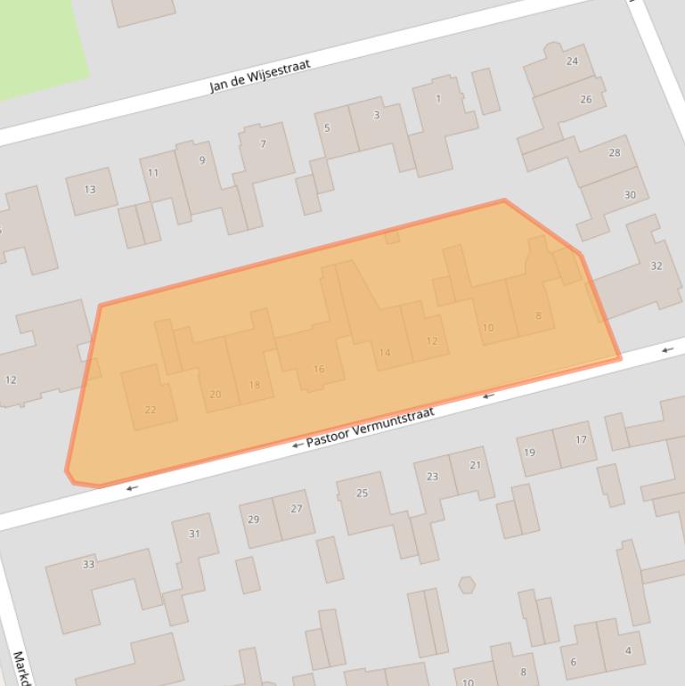 Kaart van postcodegebied 4851CS.