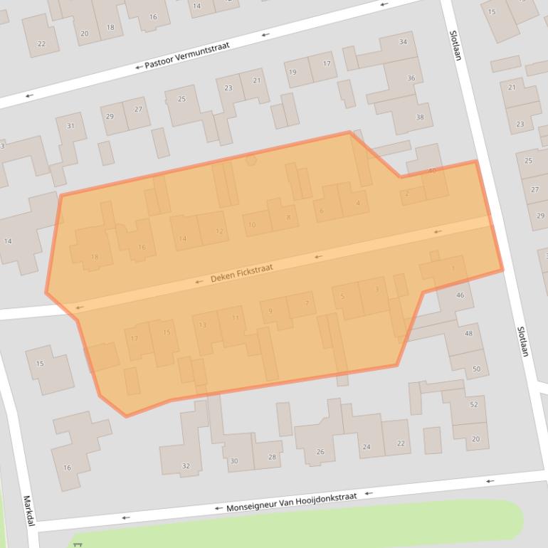 Kaart van postcodegebied 4851EN.
