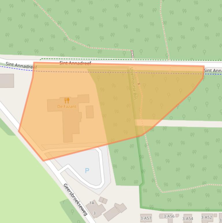 Kaart van postcodegebied 4851RC.
