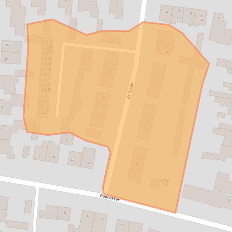 Kaart van postcodegebied 4851SC.