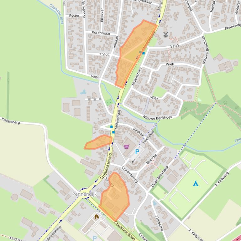 Kaart van postcodegebied 4851SJ.