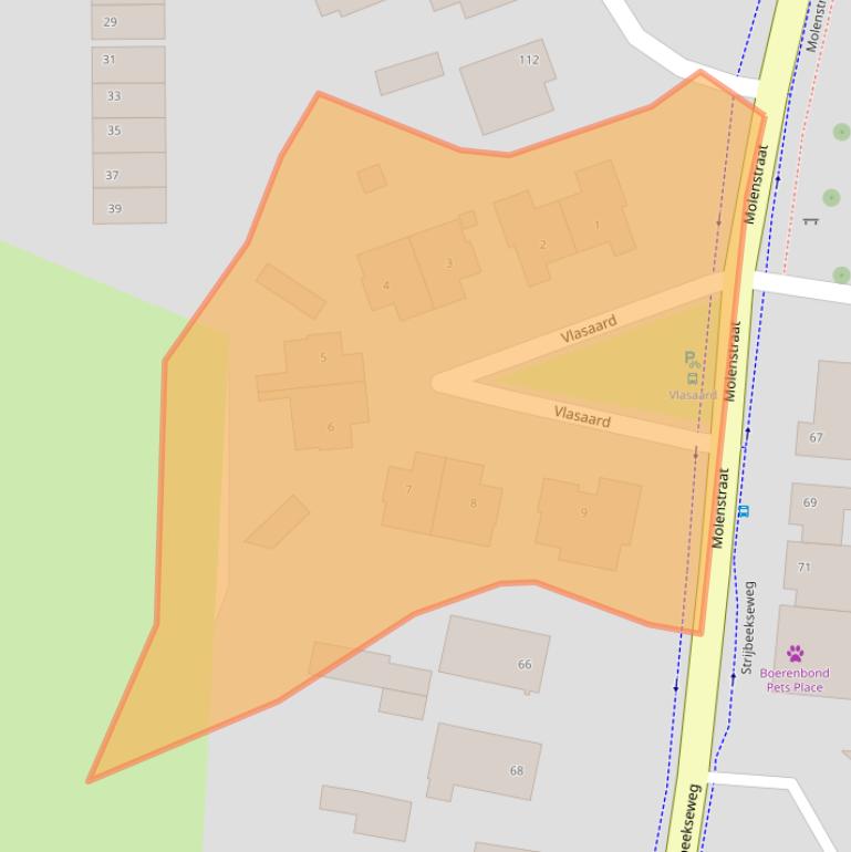 Kaart van postcodegebied 4851SV.