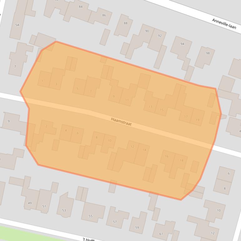 Kaart van postcodegebied 4851TL.