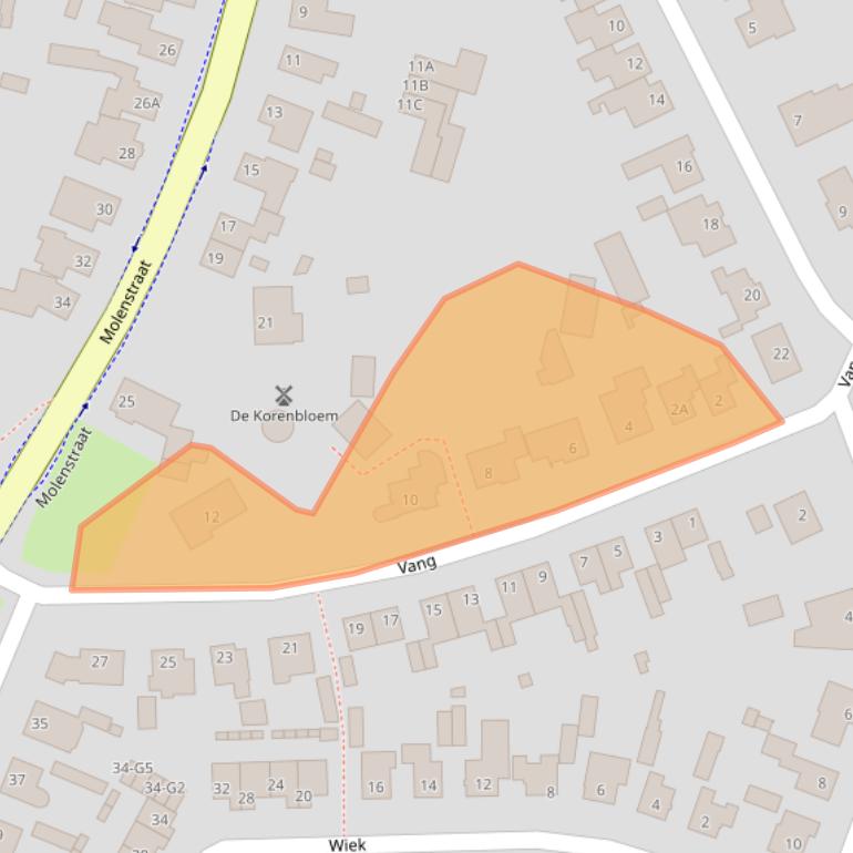 Kaart van postcodegebied 4851VM.