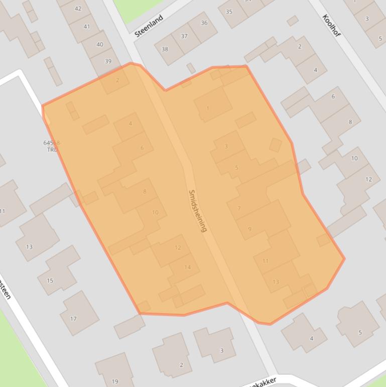 Kaart van postcodegebied 4851WK.