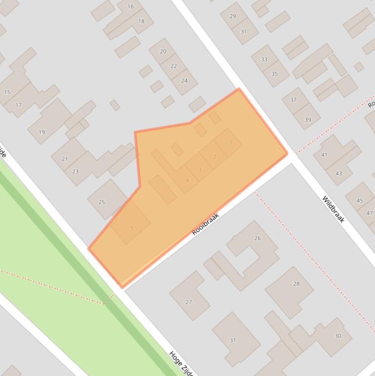 Kaart van postcodegebied 4854AL.