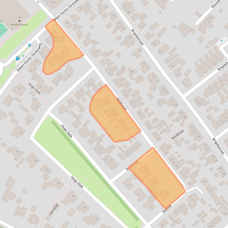 Kaart van postcodegebied 4854AP.