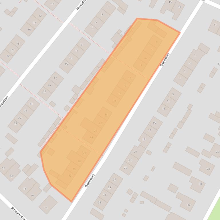 Kaart van postcodegebied 4854BG.