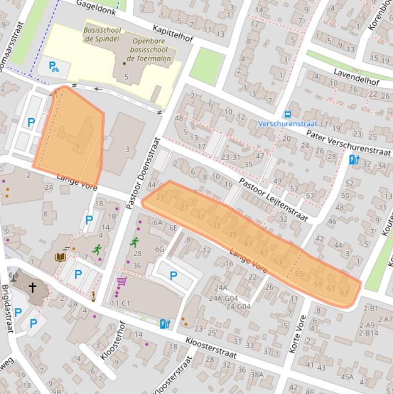 Kaart van postcodegebied 4854CH.