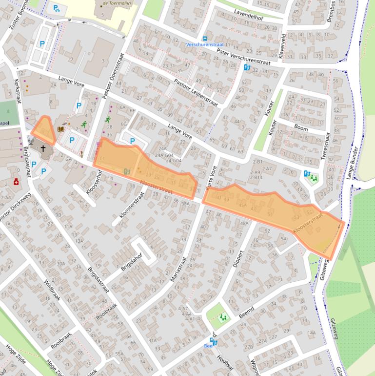 Kaart van postcodegebied 4854CL.