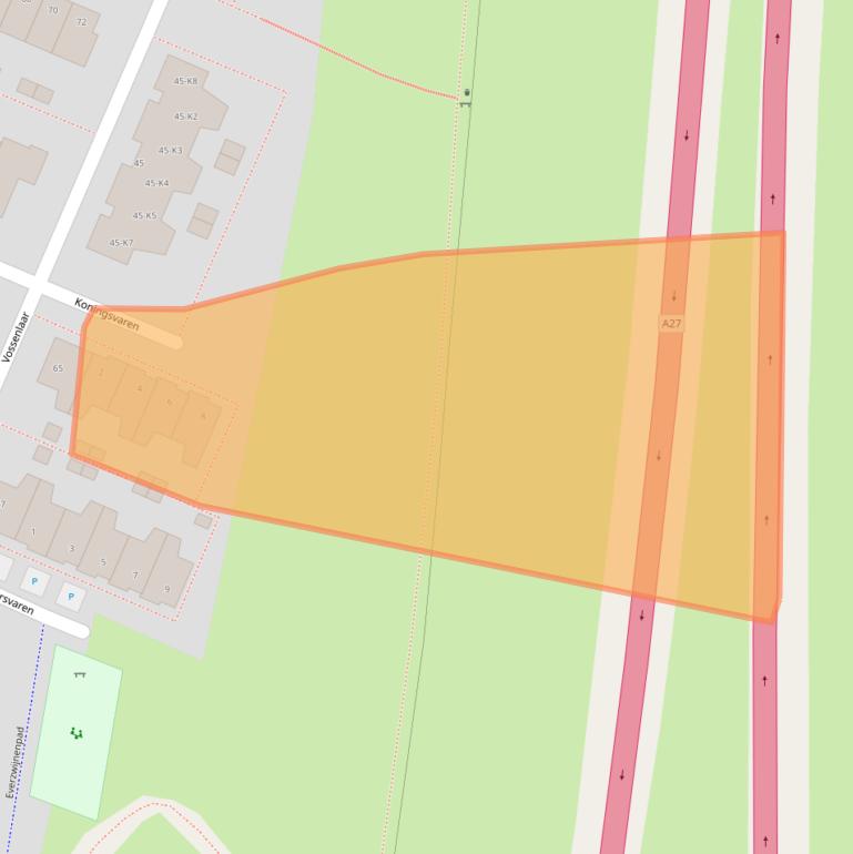 Kaart van postcodegebied 4854GC.