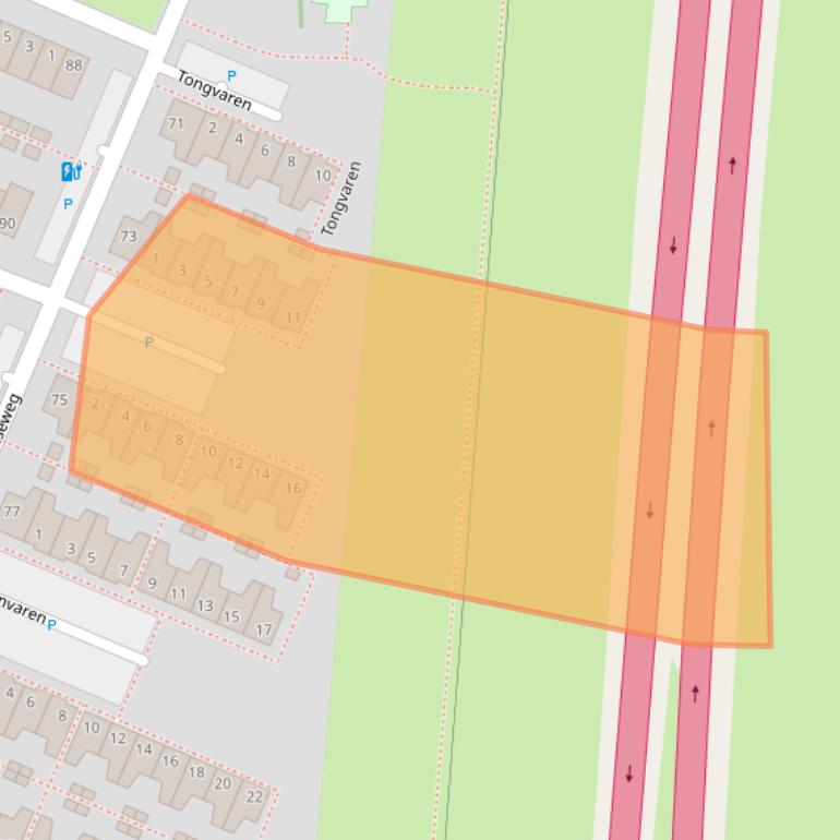 Kaart van postcodegebied 4854GE.
