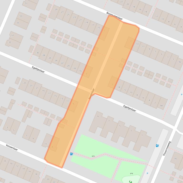 Kaart van postcodegebied 4854GM.